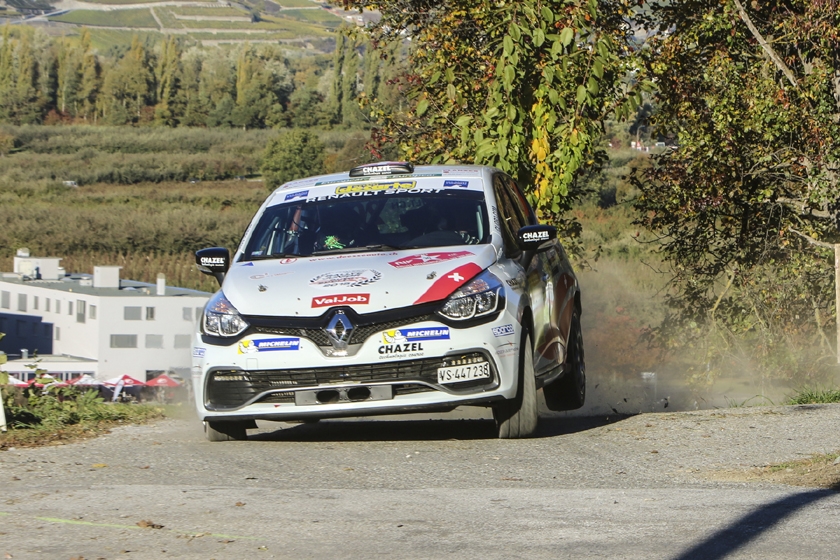 Cédric Althaus und Jessica Bayard auf Renault Clio R3T an der Rallye Monte-Carlo