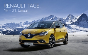 Die Renault Händler laden ein, vom 19. bis 21. Januar 2017: Renault Tage – Attraktiver denn je!