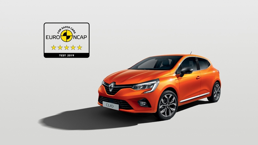 5 Stars at the EURO-NCAP Tests for the all-new Renault Clio; The Best of Safety for All