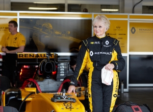 79 year-old rally driver, Rosemary Smith, becomes oldest person to drive a Renault Sport Formula One™ Team car