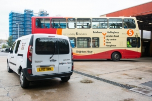 Renault Kangoo Van Z.E. the best route for Brighton &amp; Hove Buses