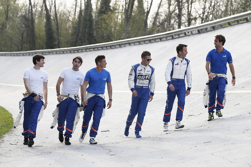 Dress Rehearsal for the Alpine A470s at Monza