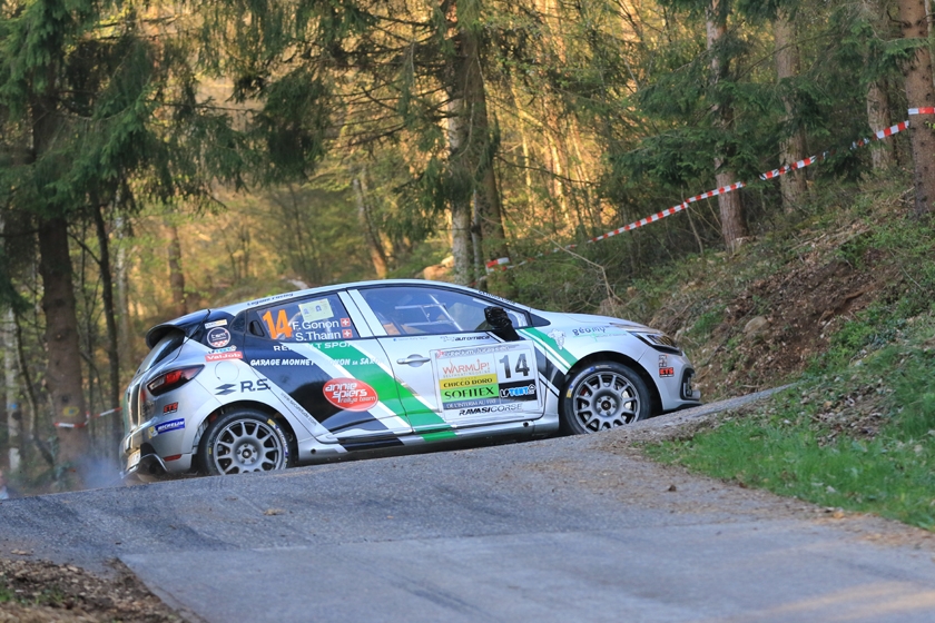 40. Critérium Jurassien, 7.– 8. April 2017: Florian Gonon – Sarah Tharin gewinnen den ersten Lauf der Renault Clio R3T Trophy ALPS 2017!