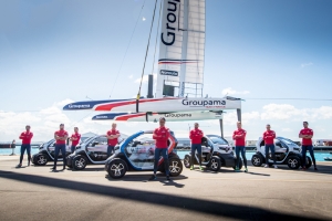 Renault livre 10 Twizy à l’Équipe Groupama Team France, lors de la 35ème édition de la Coupe de l’America