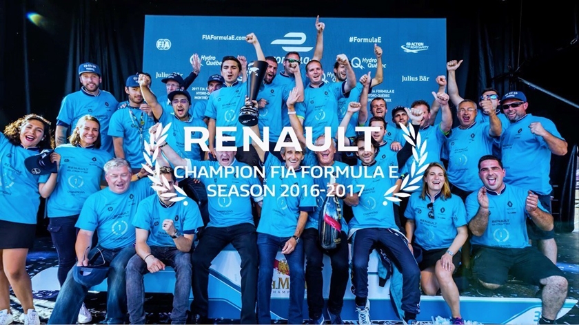 Renault e.dams célèbre son troisième titre consécutif en Formule E et présente sa nouvelle livrée et ses partenaires pour la saison 4